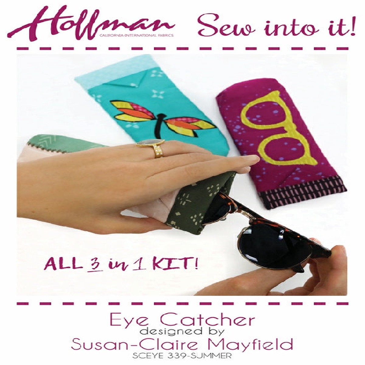 Fabric Hoffman Sew Into It! Summer Eye Catcher Project Kit SCEYE-339-SUMMER