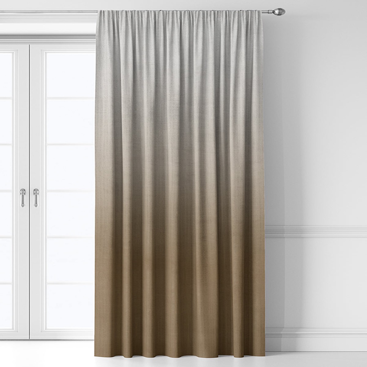 'Wood Churros' Fabric by the Metre (Brown)
