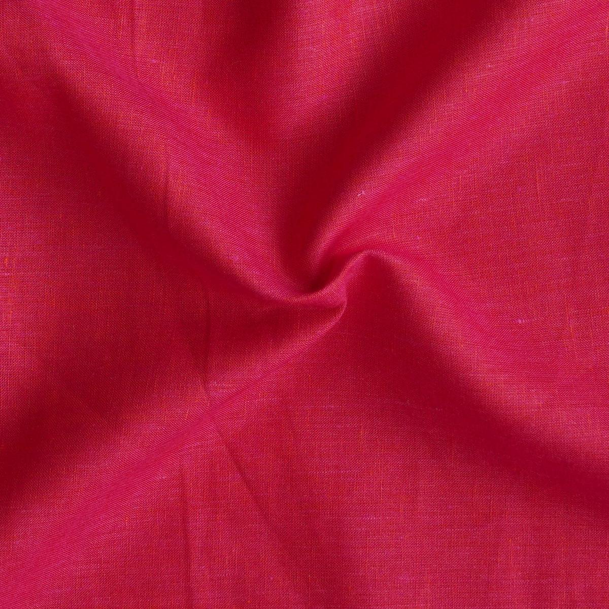 (Width 60 Inches) 100% Pure Premium Linen Pink Fabric