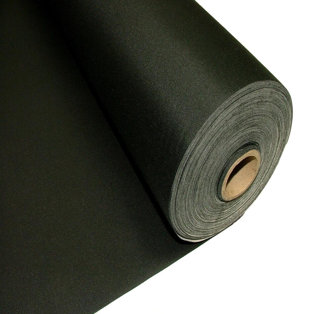 Blackout Curtain Lining Fabric Black 3 Pass Total Blackout - 6 Metres
