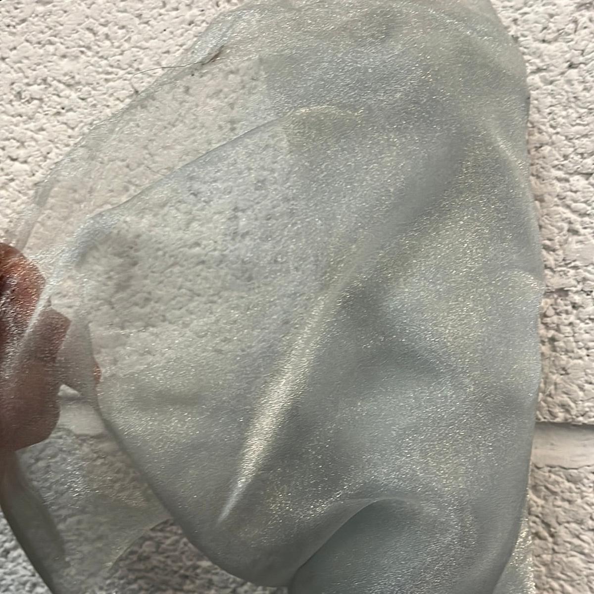 1 Metre Organza Fabric x 150cm - Silver