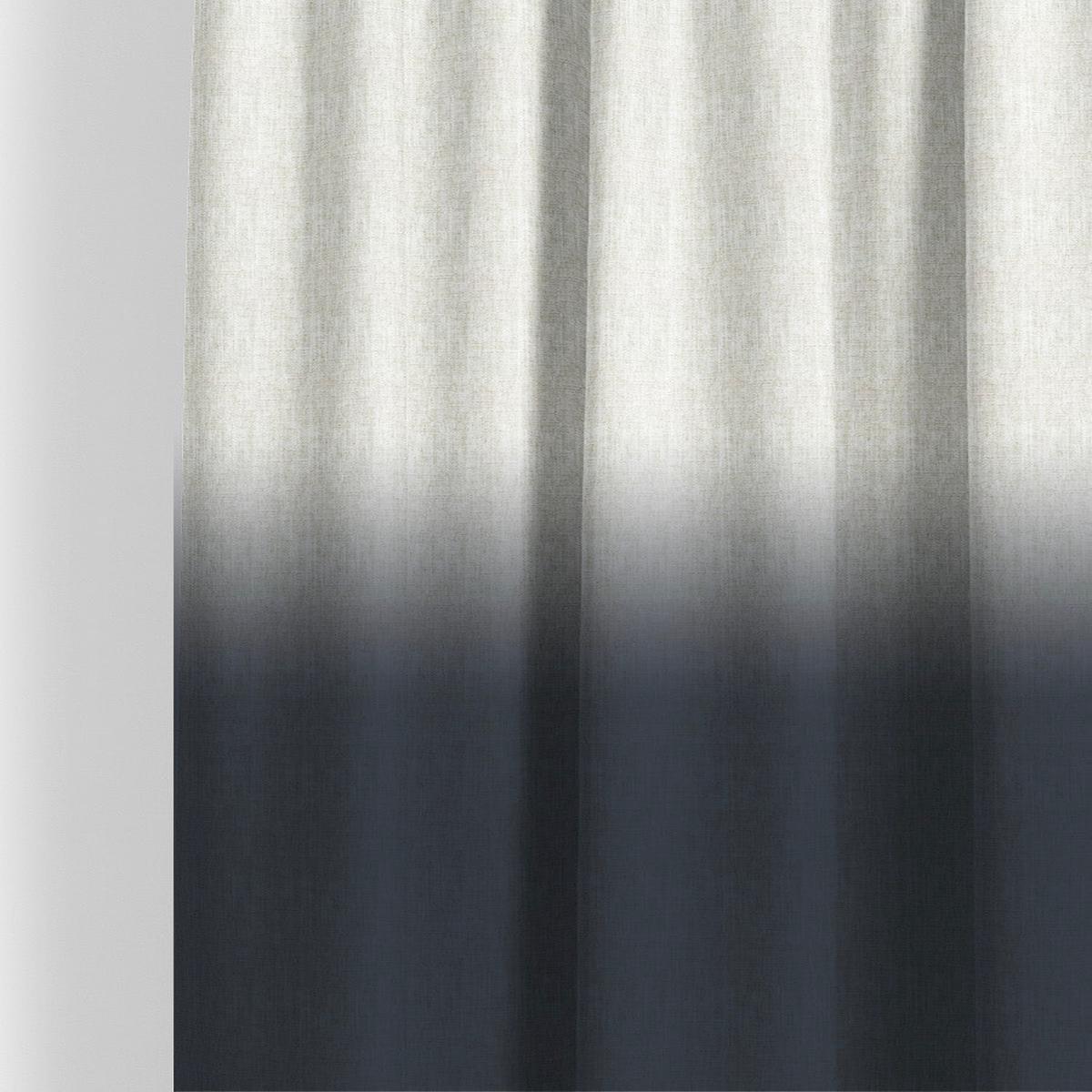 'Almost Black' Fabric by the Yard (Midnight Blue/ White)