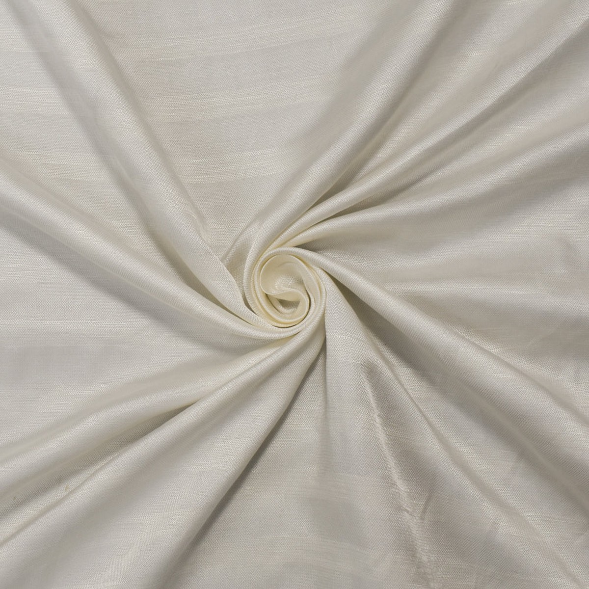 1 YD PC-Ivory Rayon Famous Maker Lustrous Dobby Horizontal Stripe Woven Fabric