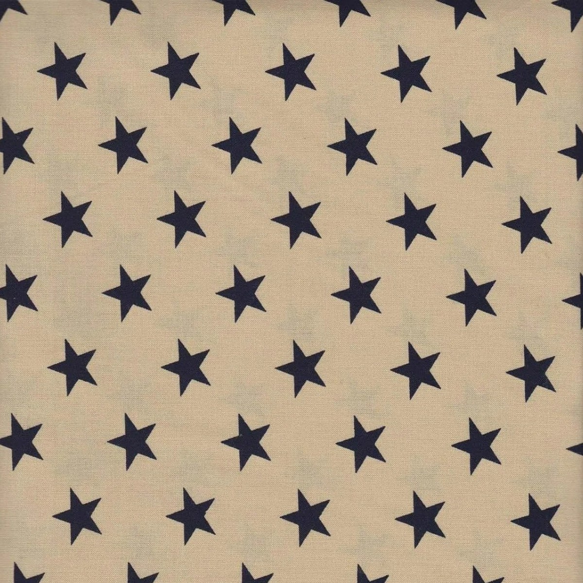 108" Wide Antique Beige/Navy Patriotic Star Quilt Backing Fabric