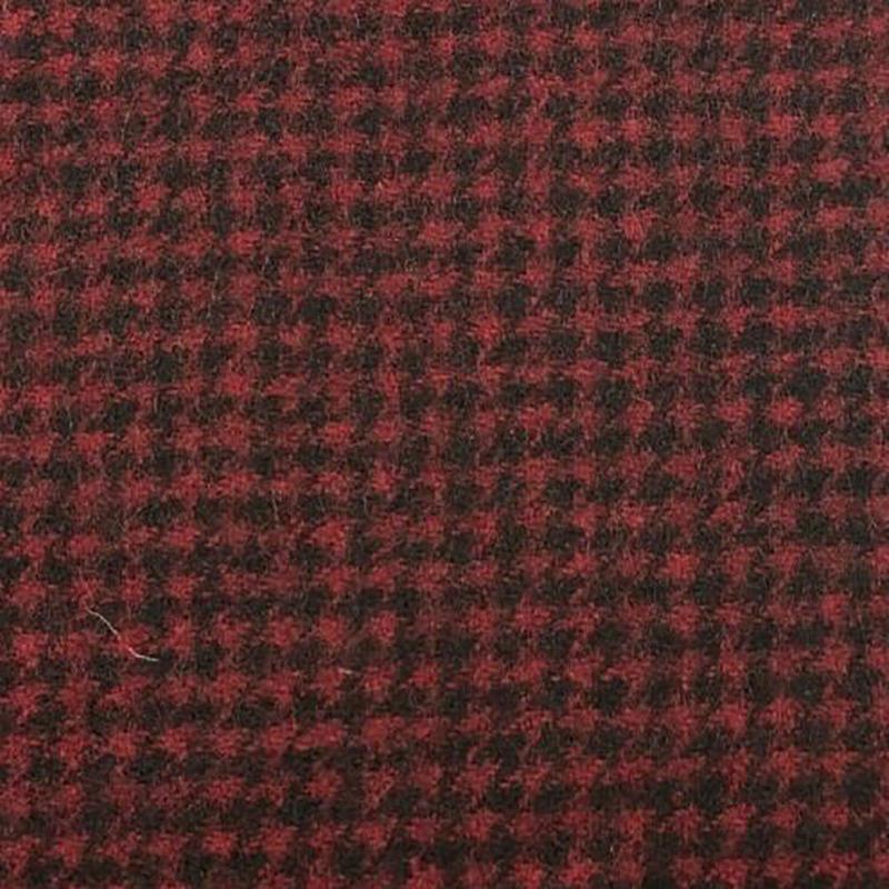 Abraham Moon Heritage Tweed Wool Fabric - Red