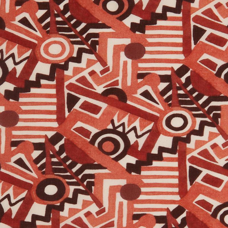 Zig Zag Spot Tana Lawn Cotton Fabric- Liberty - Orange