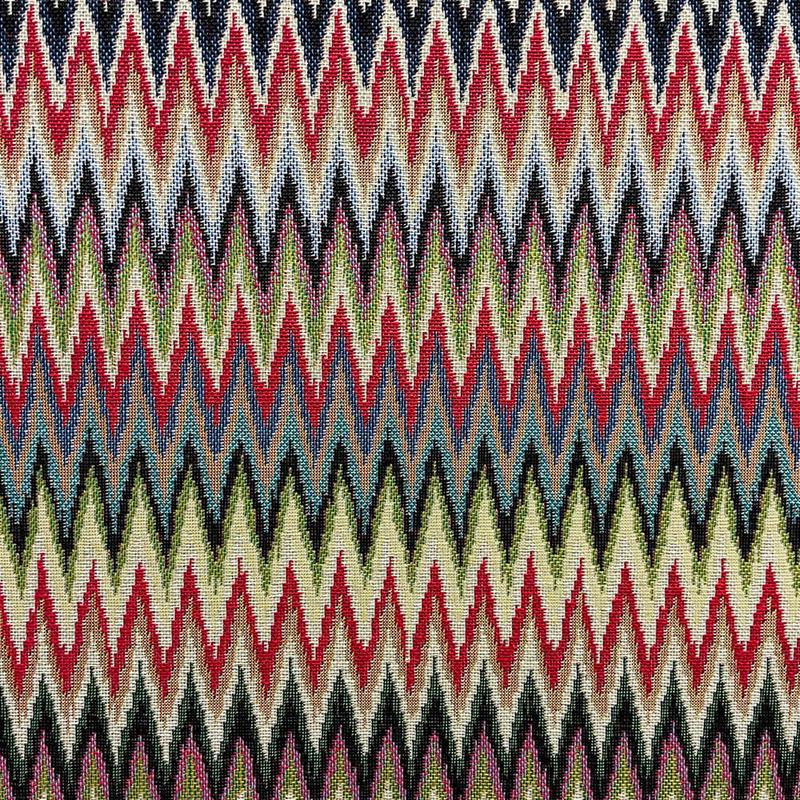 Zigzag Poca Jacquard Multi Fabric - Multicolor