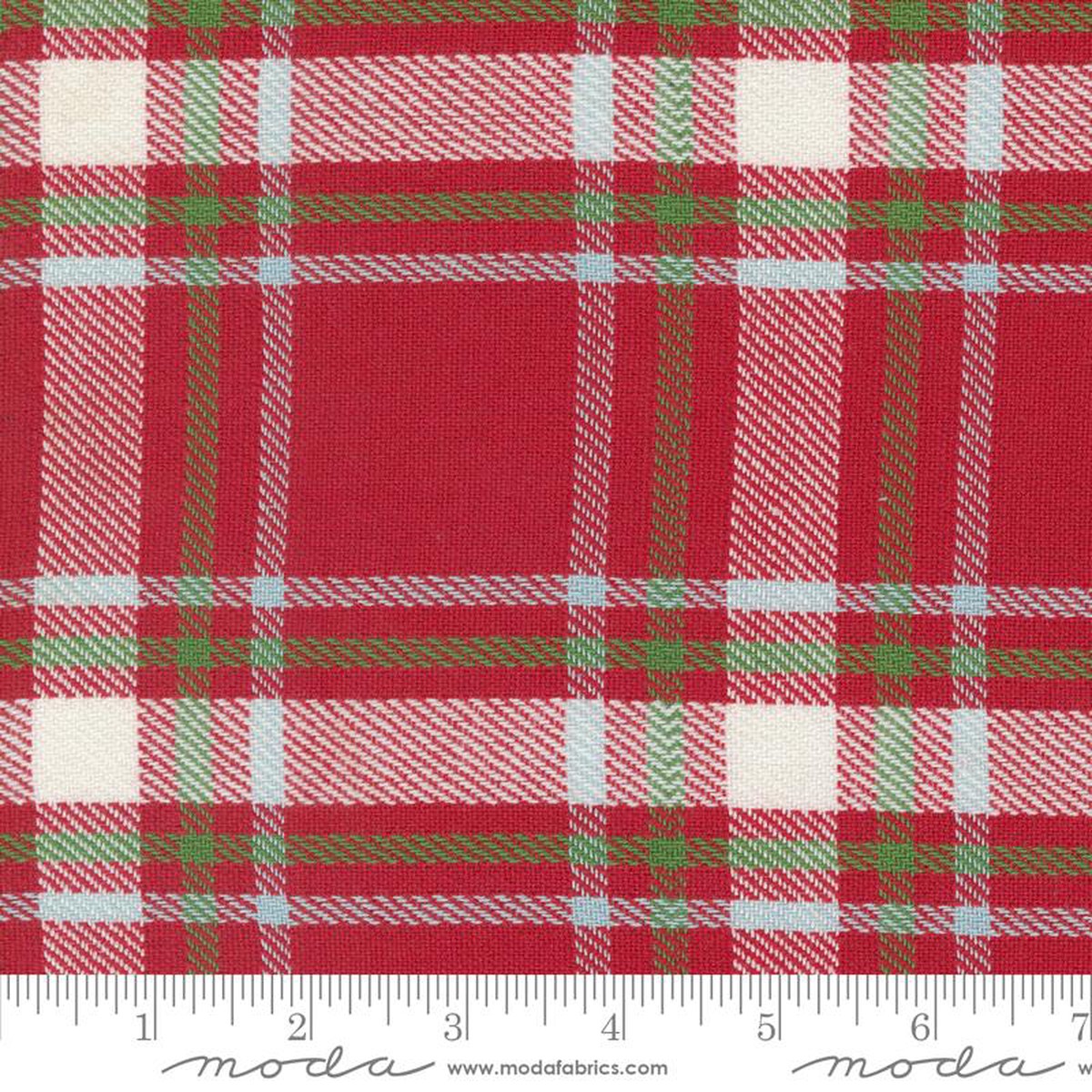 16" Classic Retro Holiday Toweling Plaid Red Stacy Iest Hsu Moda Cotton Toweling Fabric MD-920-310