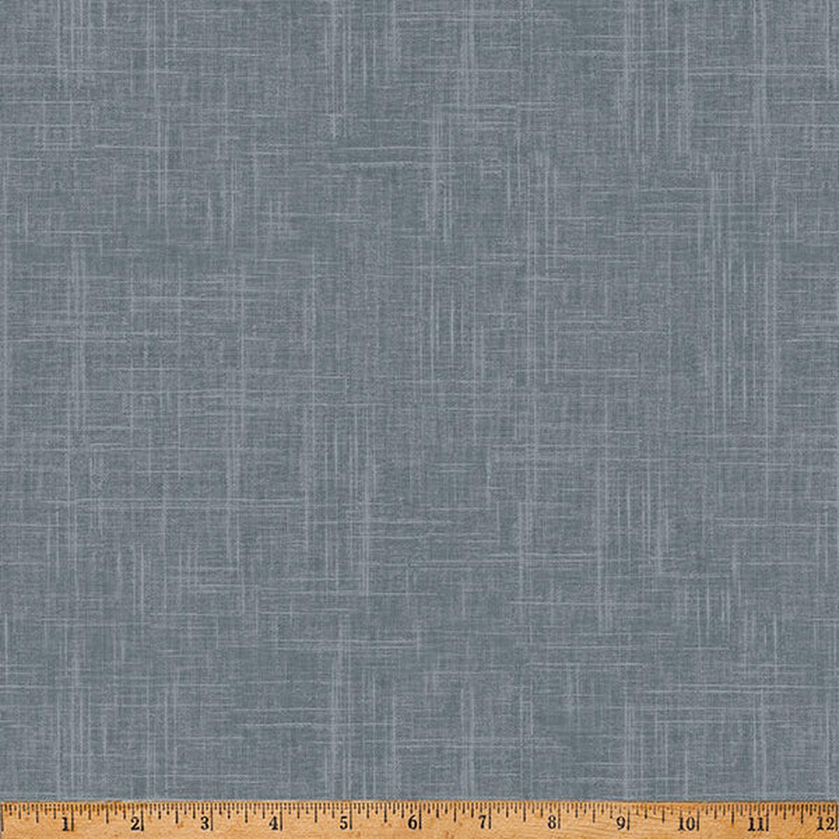 24/7: Linen Texture Pewter Gray Hoffman Fabrics Cotton Fabric HF-S4705-76