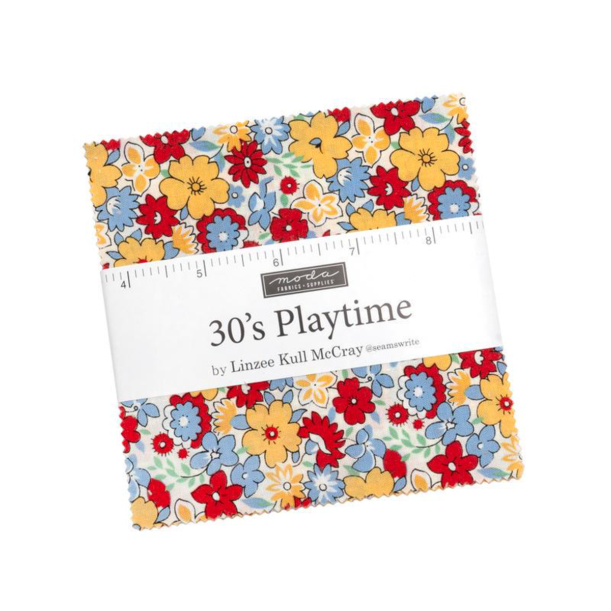 30s Playtime 2025 58221 Squares Charm Pack Linzee McCray Moda Cotton Fabric MD-23370PP