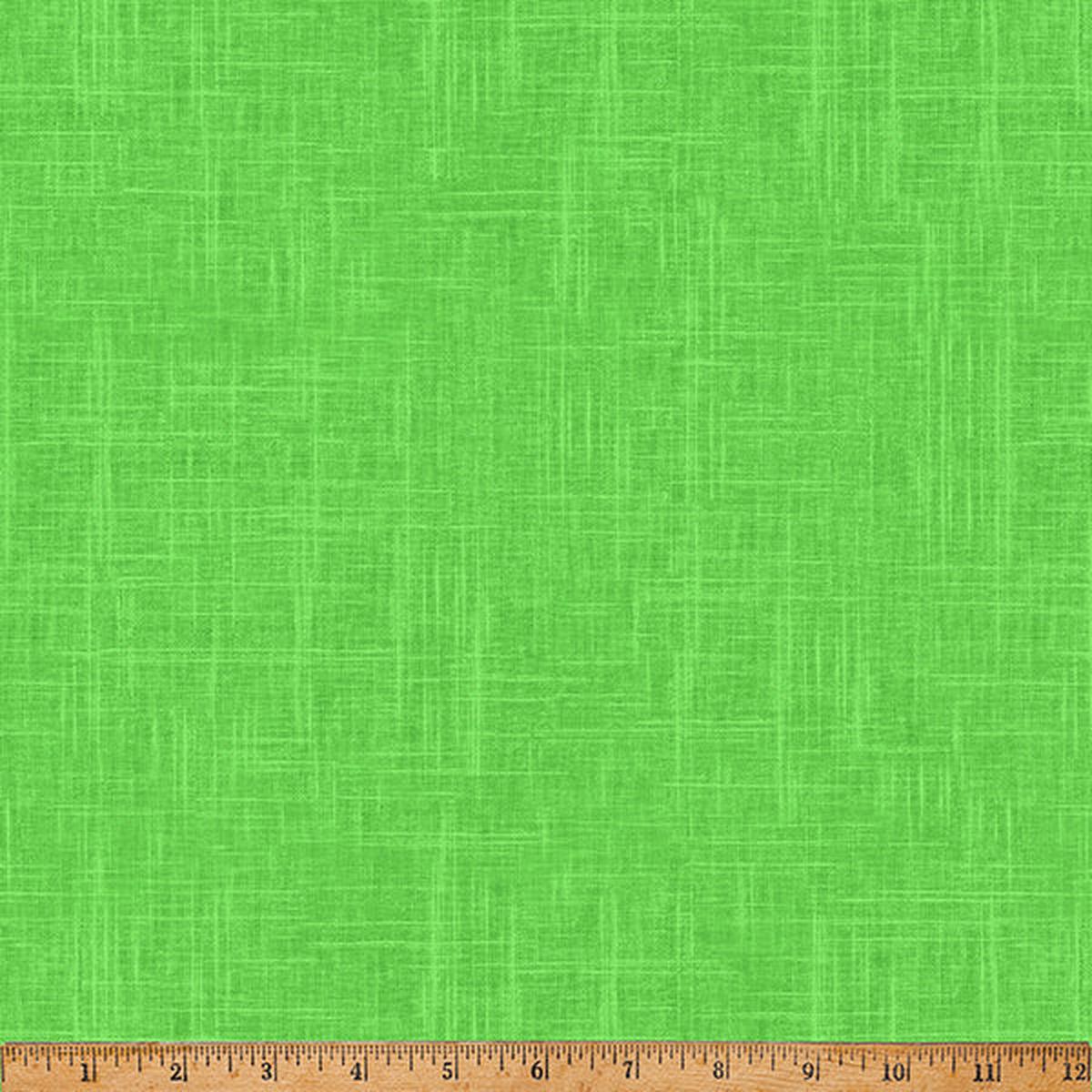 24/7: Linen Texture Kelly Green Hoffman Fabrics Cotton Fabric HF-S4705-354
