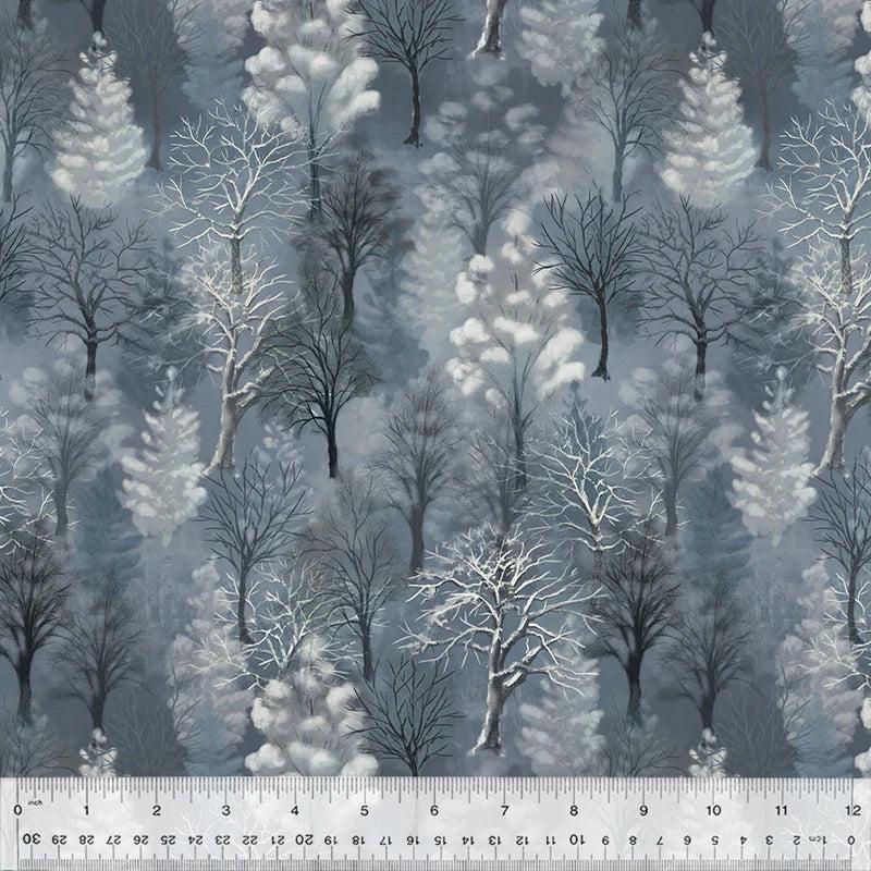 Winter Whisper Winter Woods Night Whistler Studios Windham Fabrics Cotton Fabric WF-54680-3