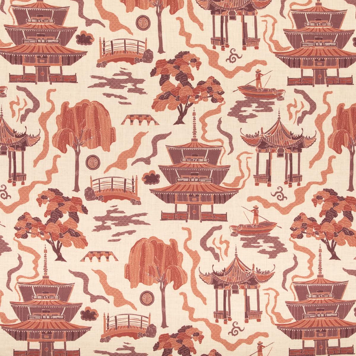 Yuki - Crimson - 29 Park - Fabric by the Yard - Crimson