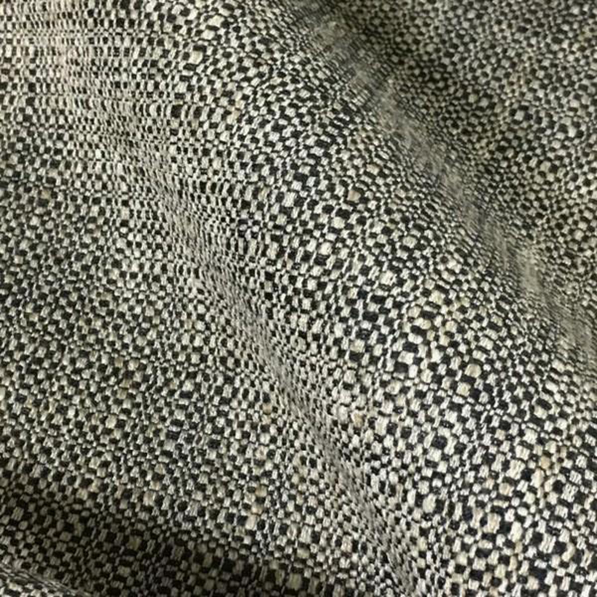 Swavelle Cobble Creek Tweed Textured Black Upholstery Fabric