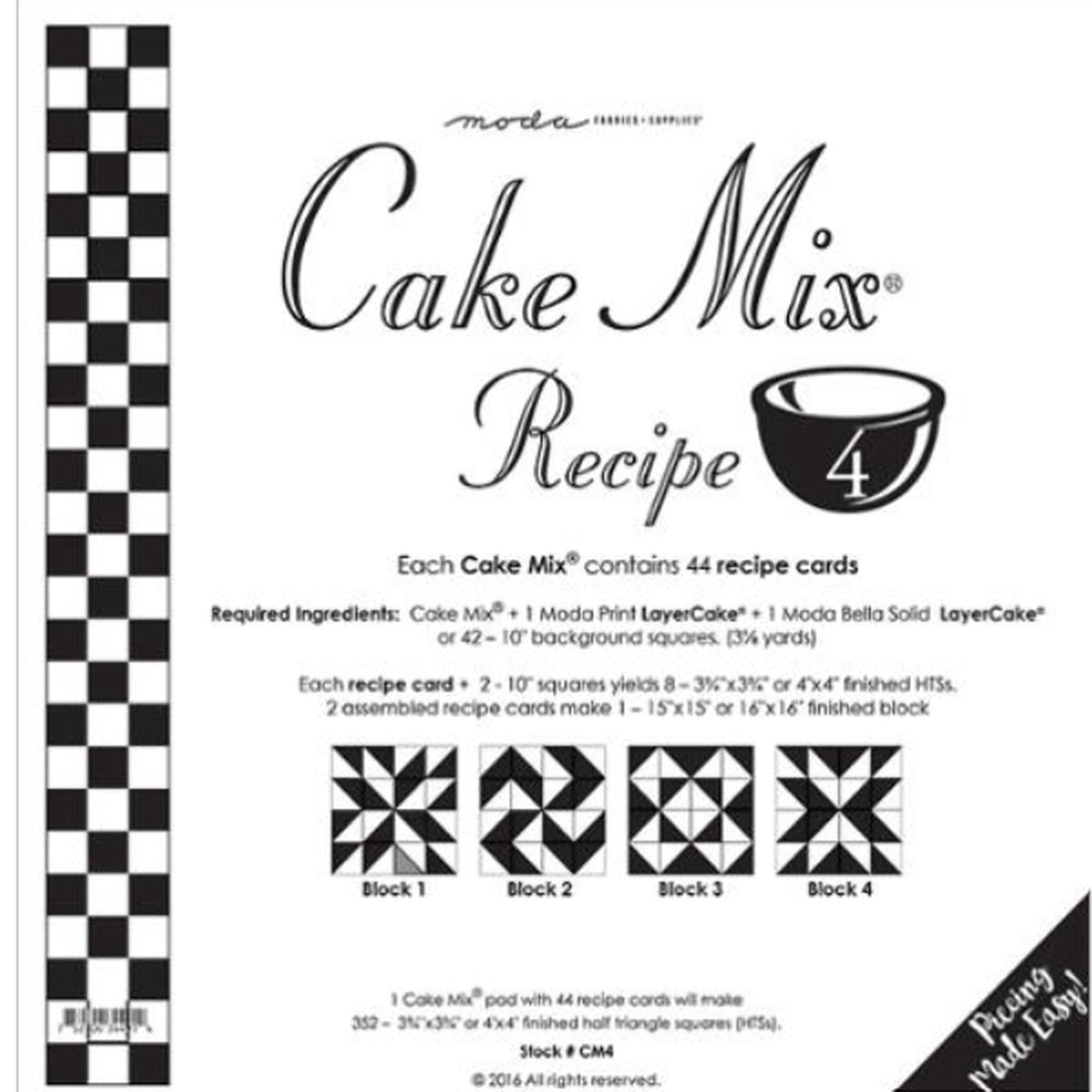 Cake Mix Recipe 4 44ct CM4