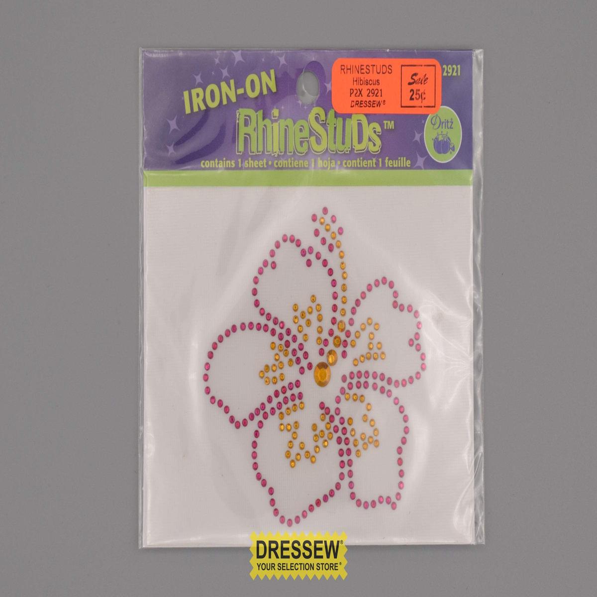 Rhinestuds Hibiscus