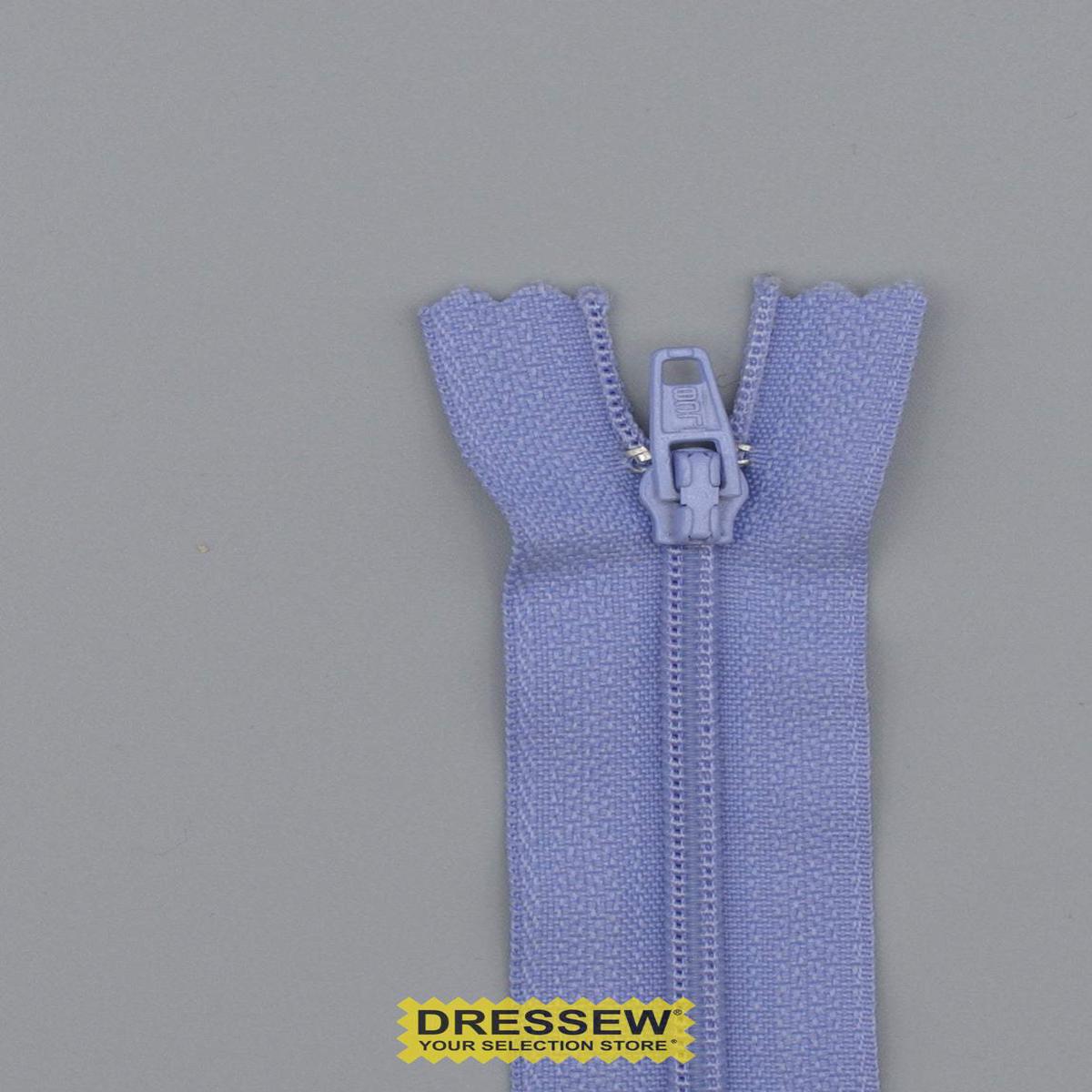 Closed End Zipper 18cm Lilac