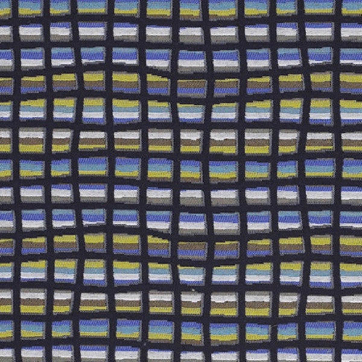 Turin Highway Check Multi Color Upholstery Fabric