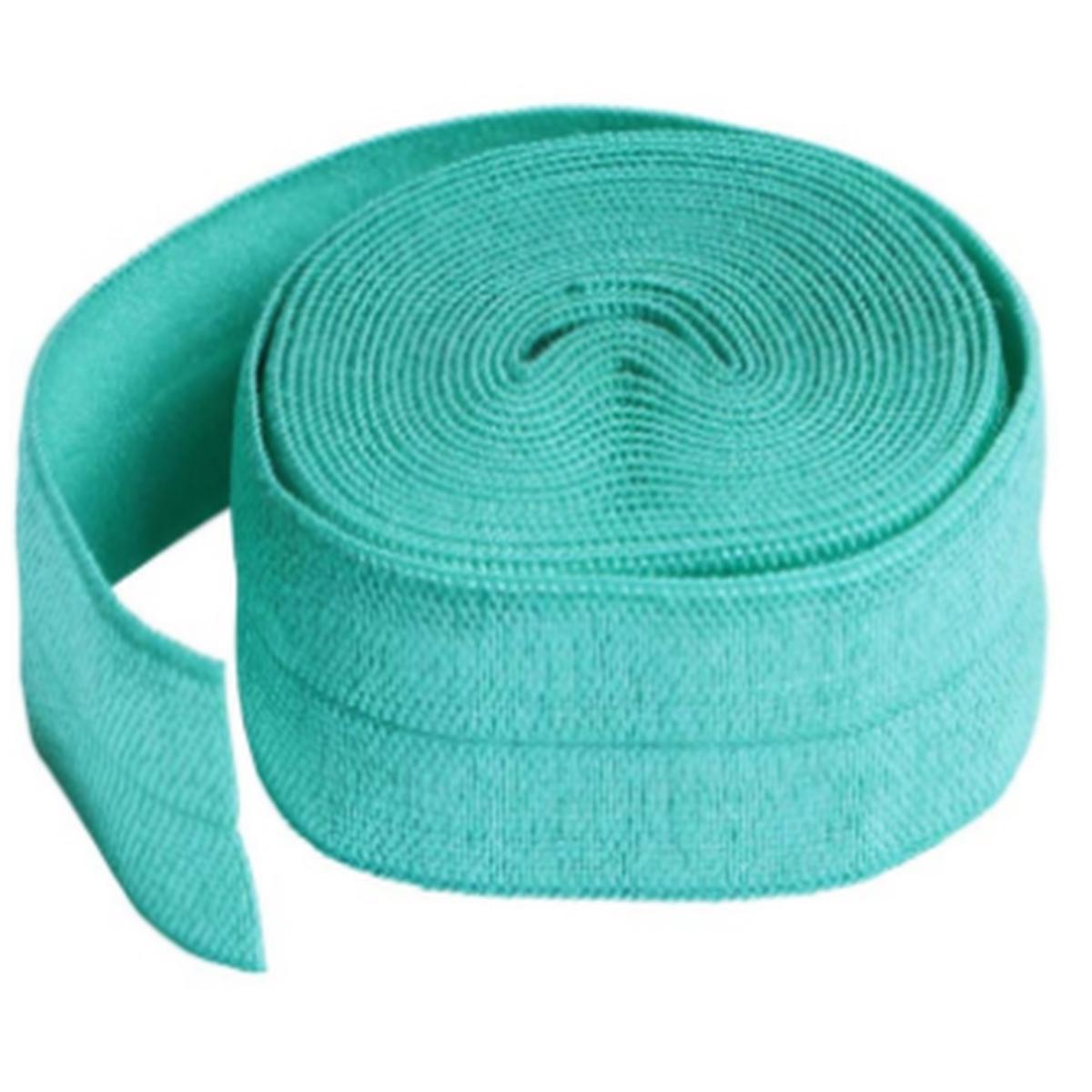 Byannie - 20mm Fold-Over Elastic - 2 Yard Package - Turqoise