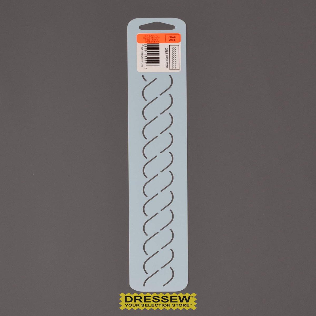 Stencil Cable Border