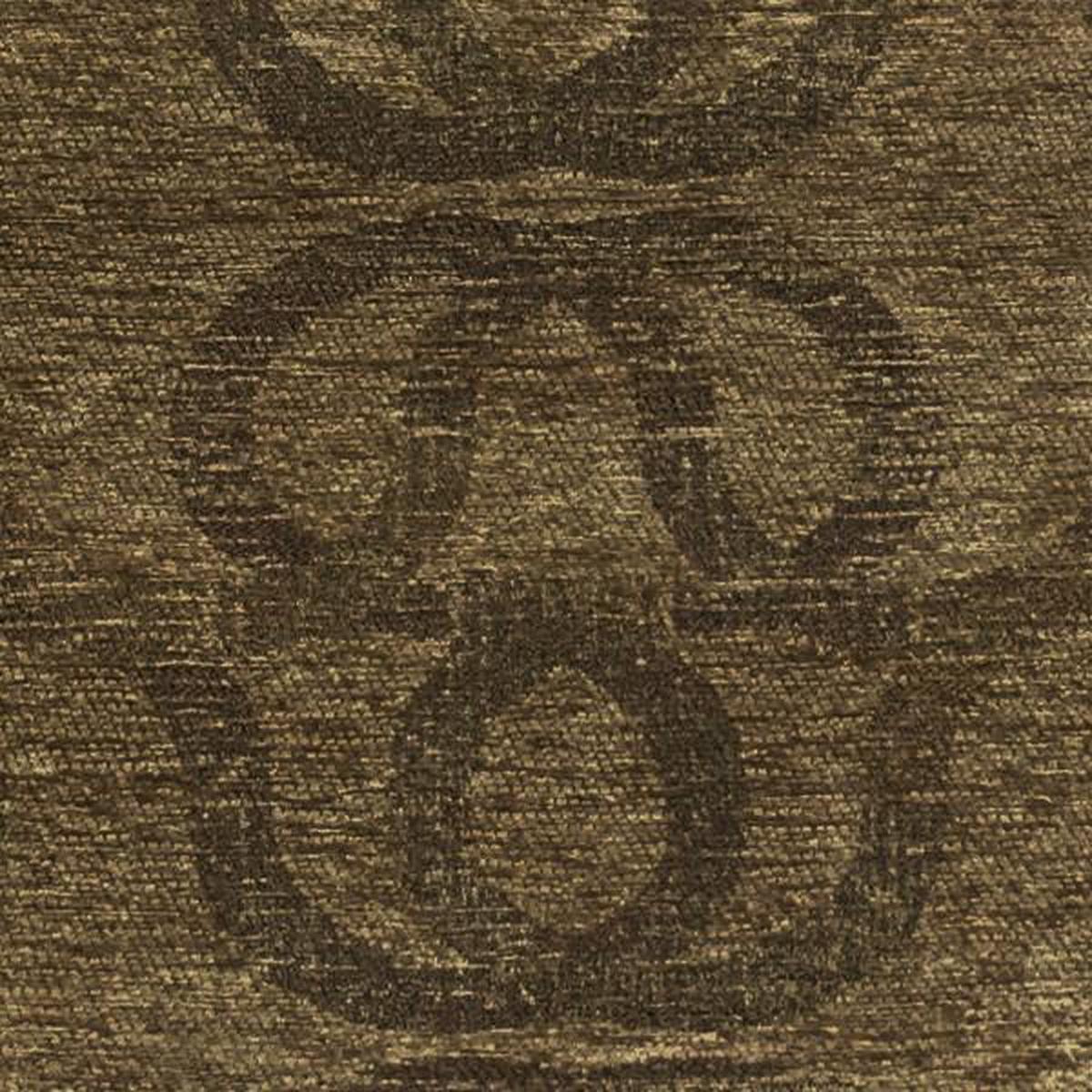 Train Camel Chenille Brown Upholstery Fabric