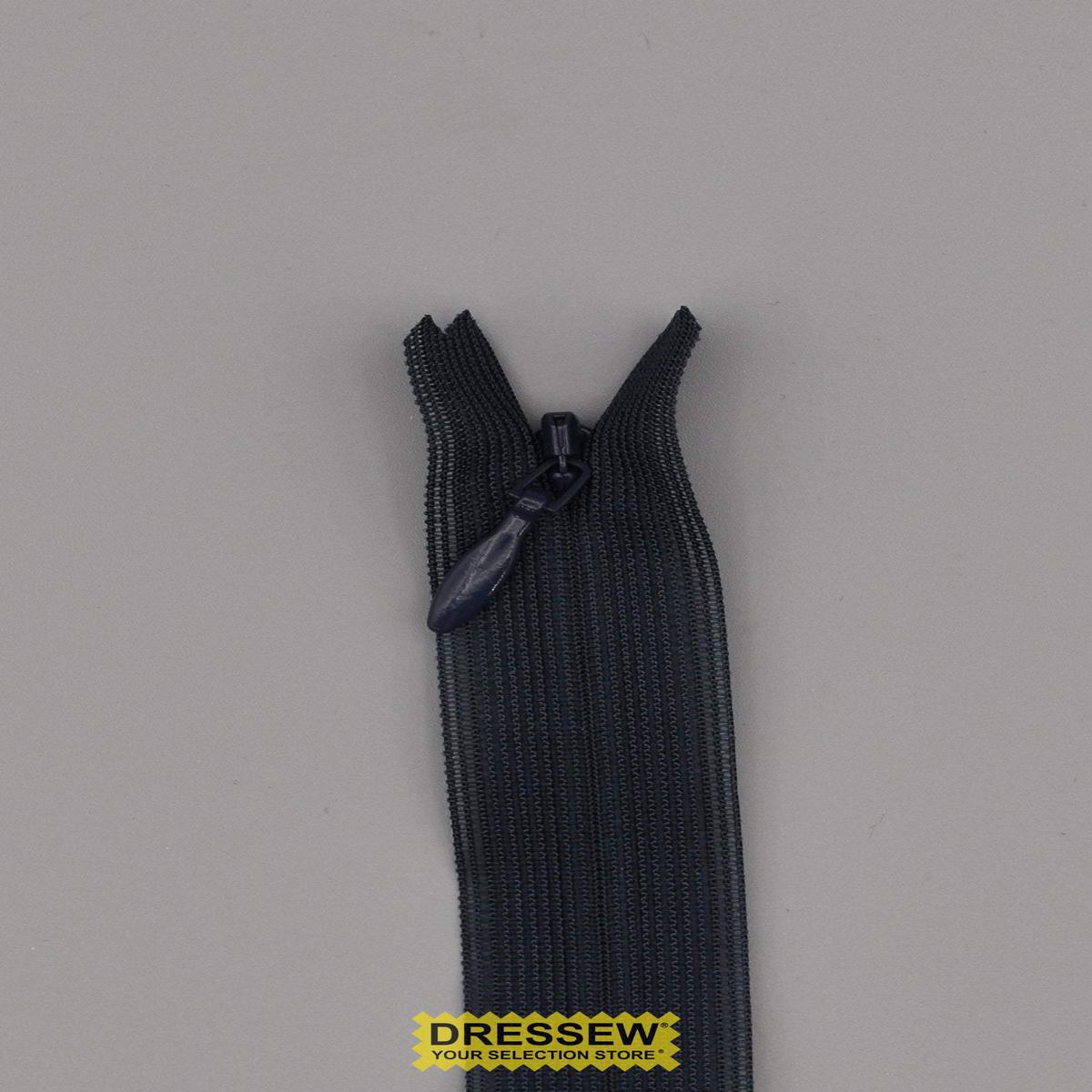 YKK Invisible Closed End Zipper 75cm Navy