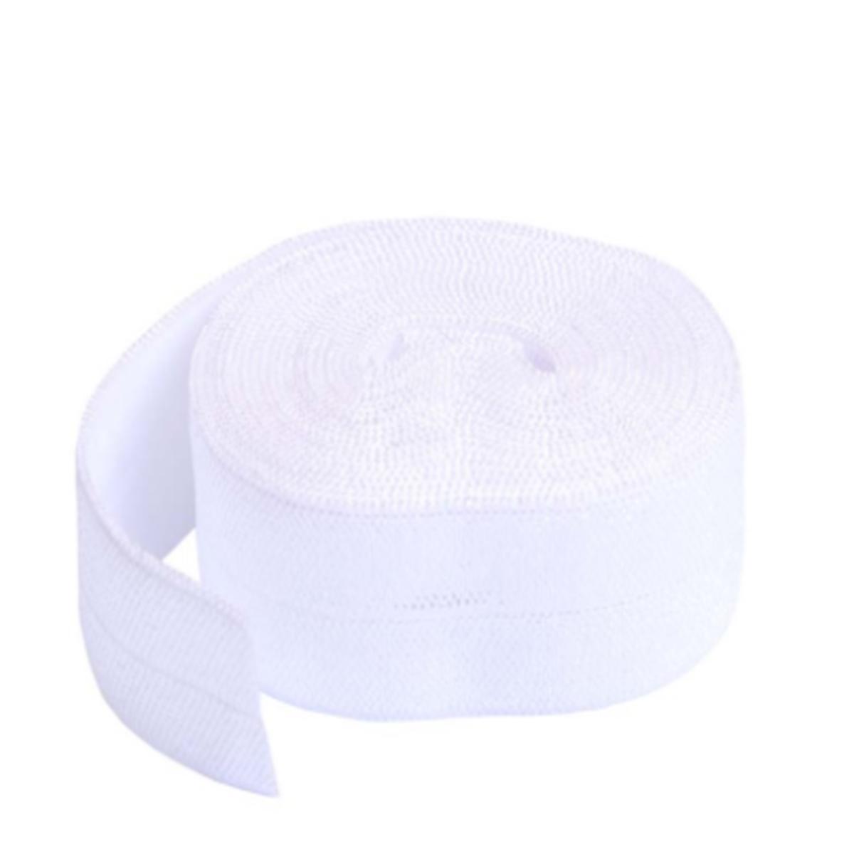 Byannie - 20mm Fold-Over Elastic - 2 Yard Package - White