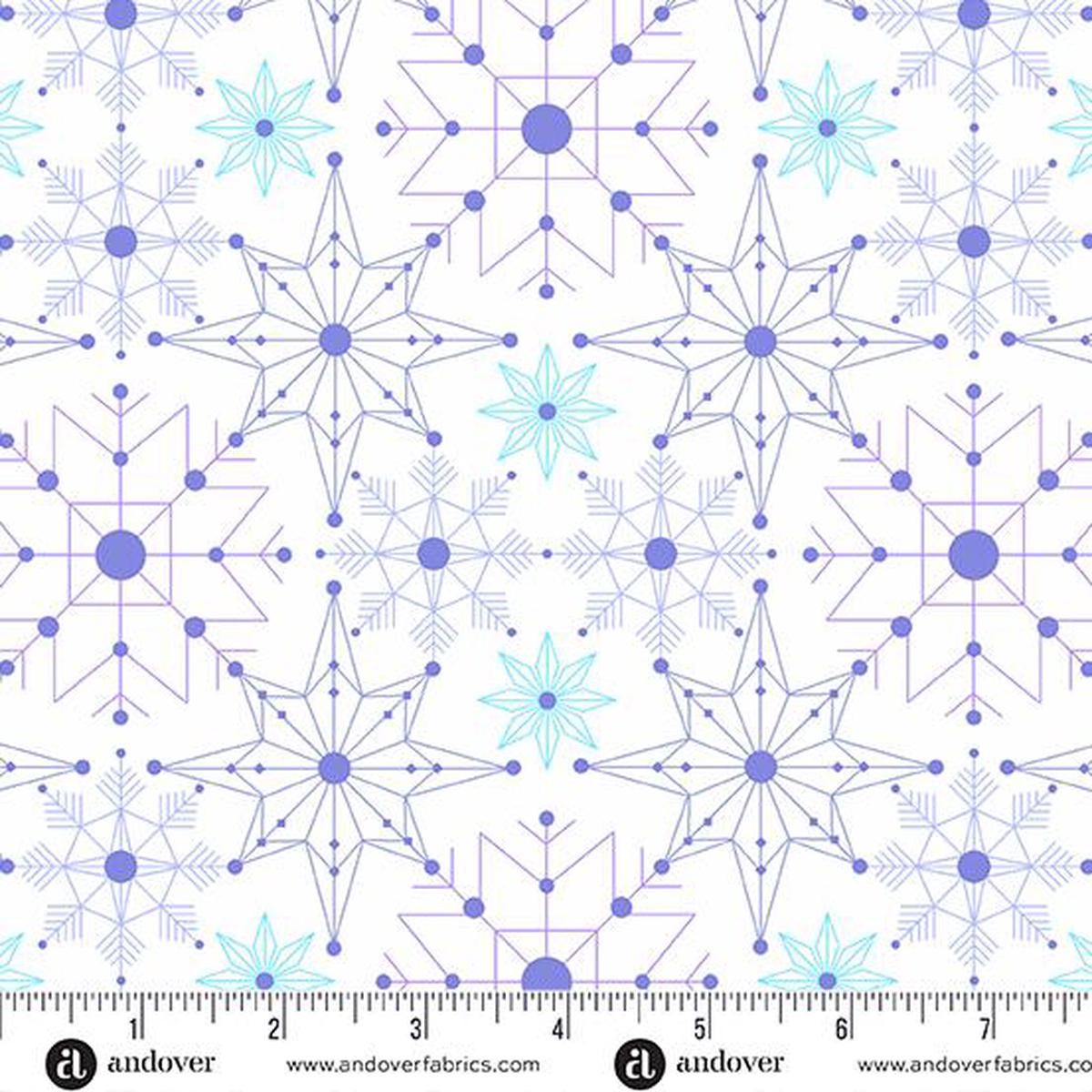 Andover Fabrics Cent Pr Deco Frost, CS-1113-L, Avalanche, Giucy Giuce
