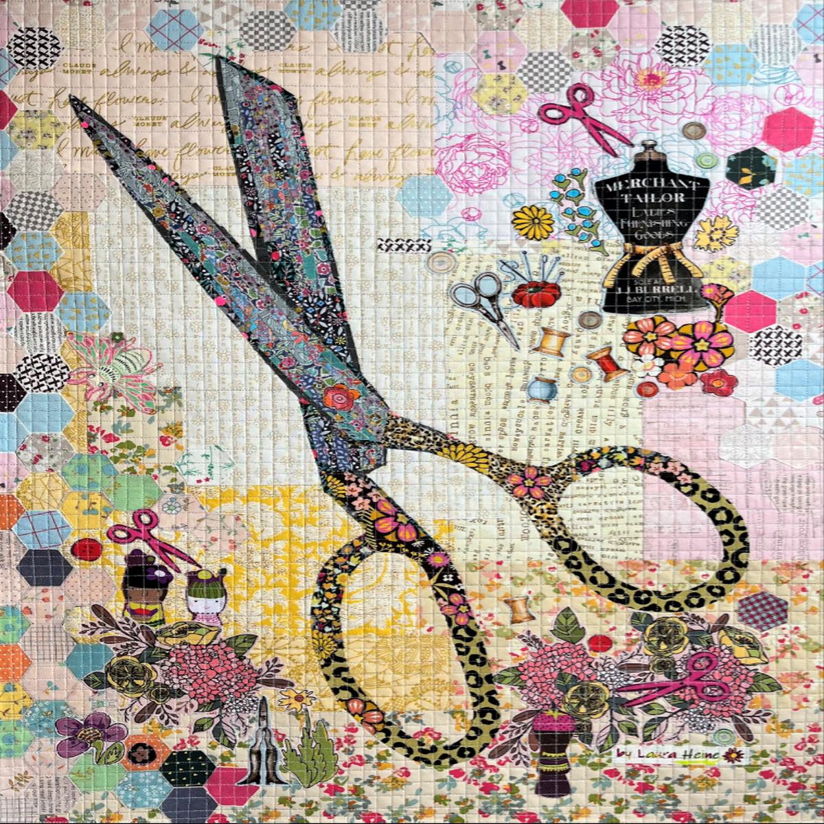 Sewing Scissors Fabric Kit