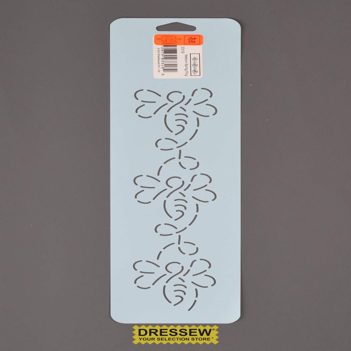 Stencil Medium Spring Fling