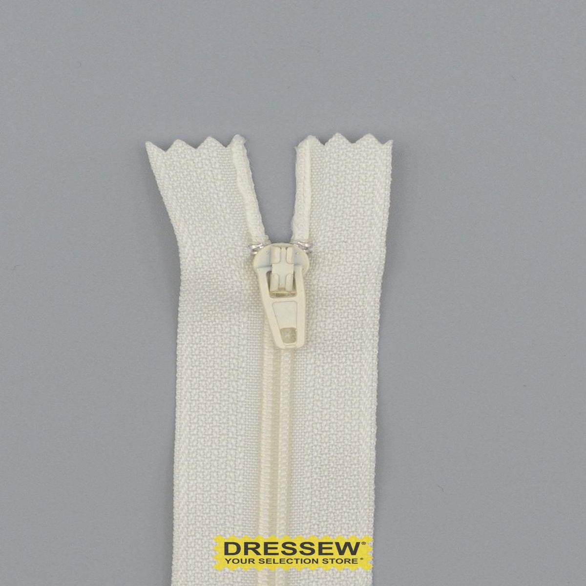 Duvet Closed End Zipper 150cm Light Cream