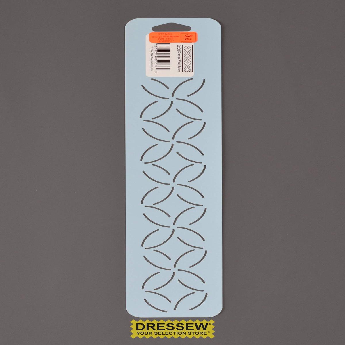 Stencil Orange Peel Border