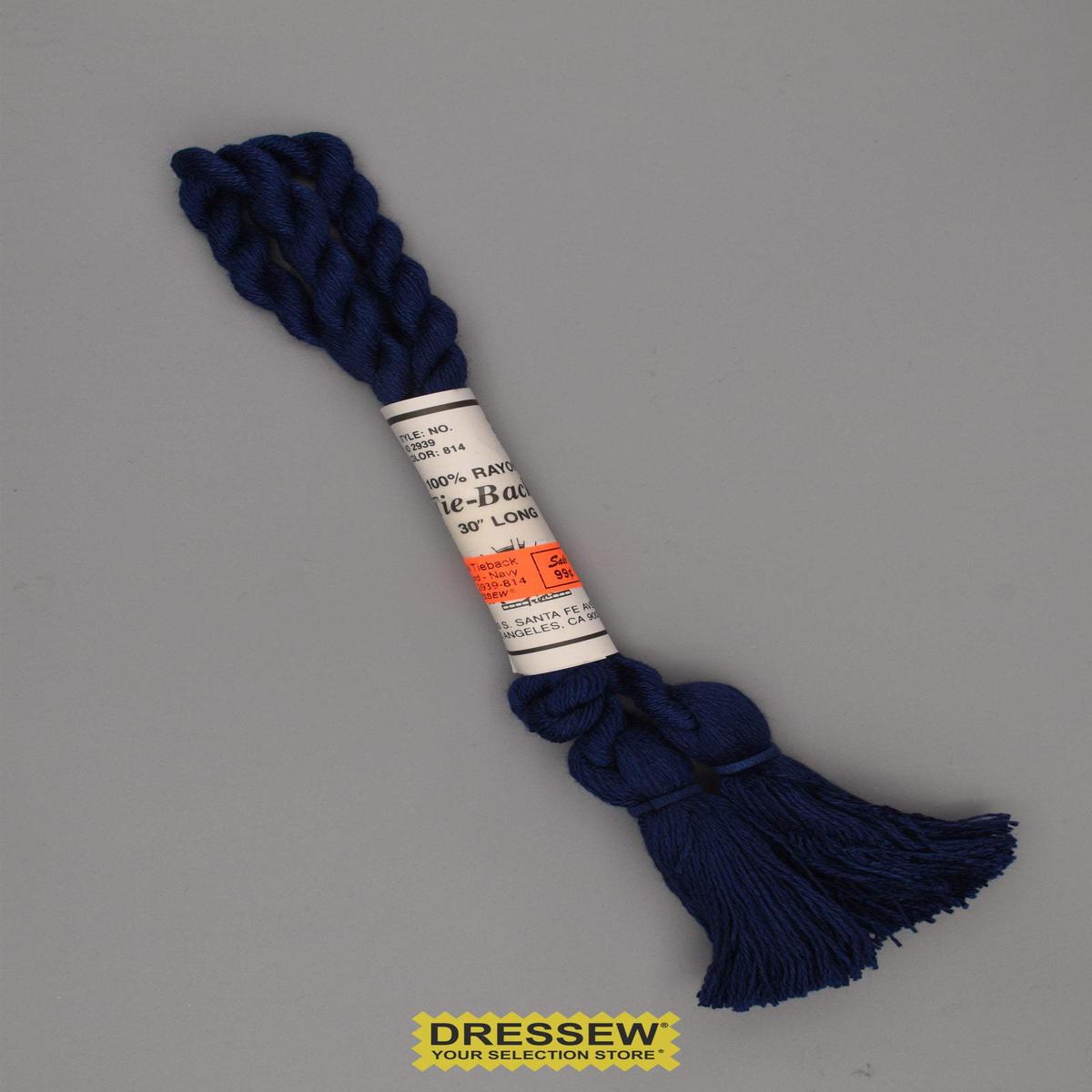 Tassel Tieback 30" Cord Navy