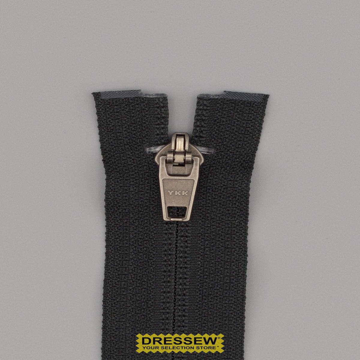 #5 Hidden Reverse Coil Separating Zipper 68cm Black