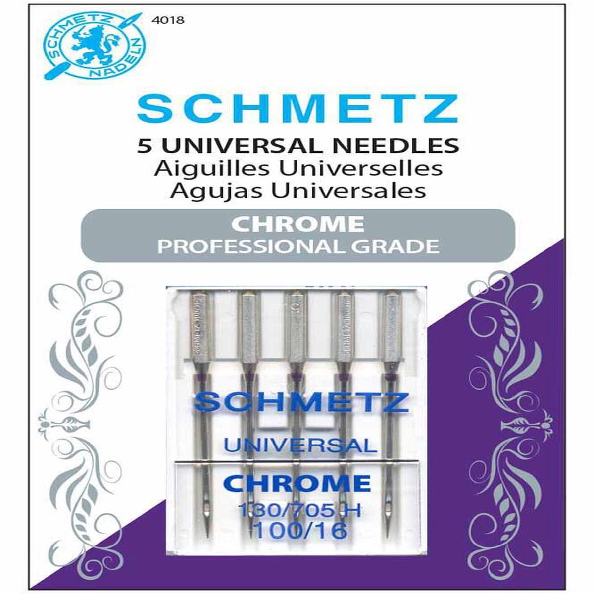 Schmetz Chrome Universal Needles Size 100