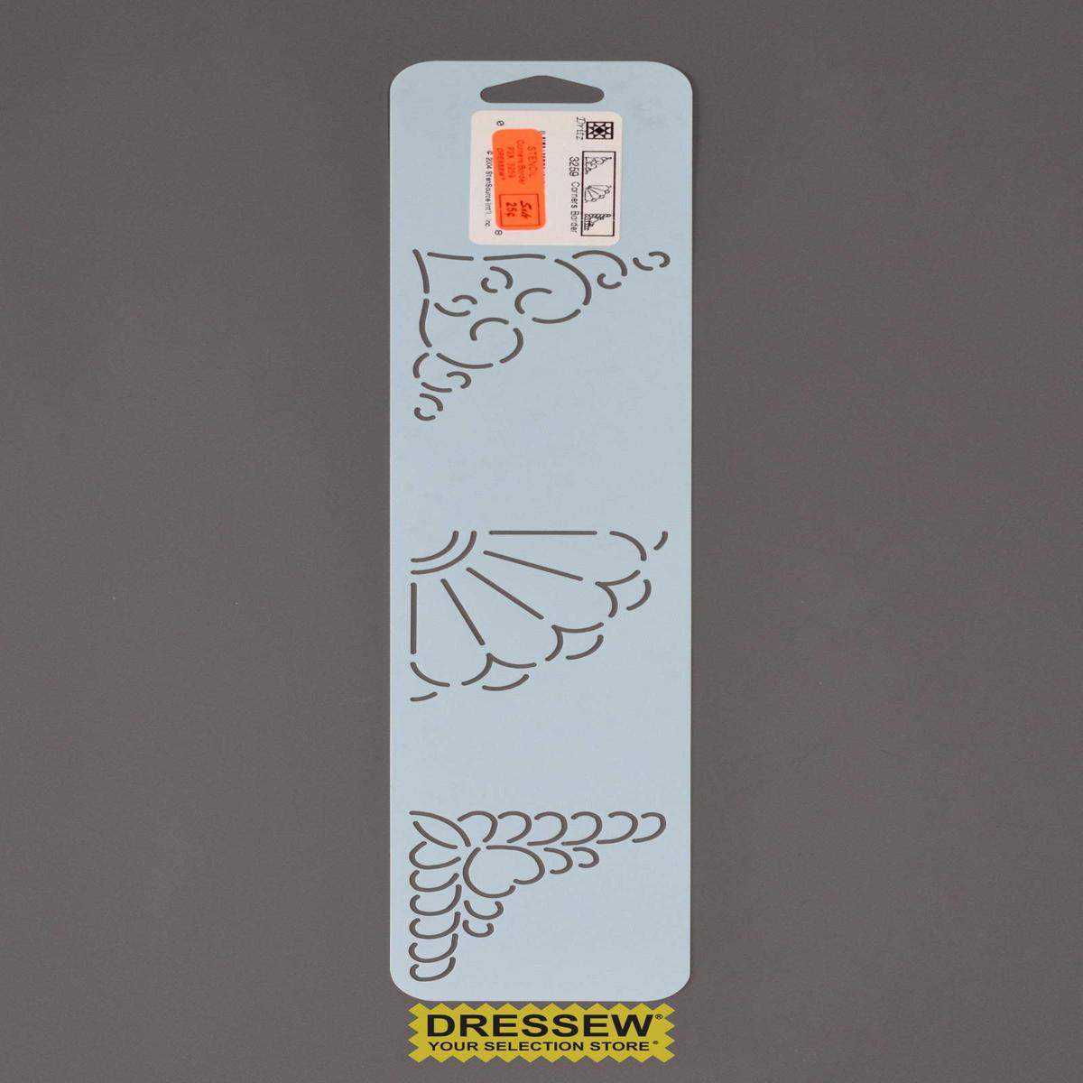 Stencil Corners Border