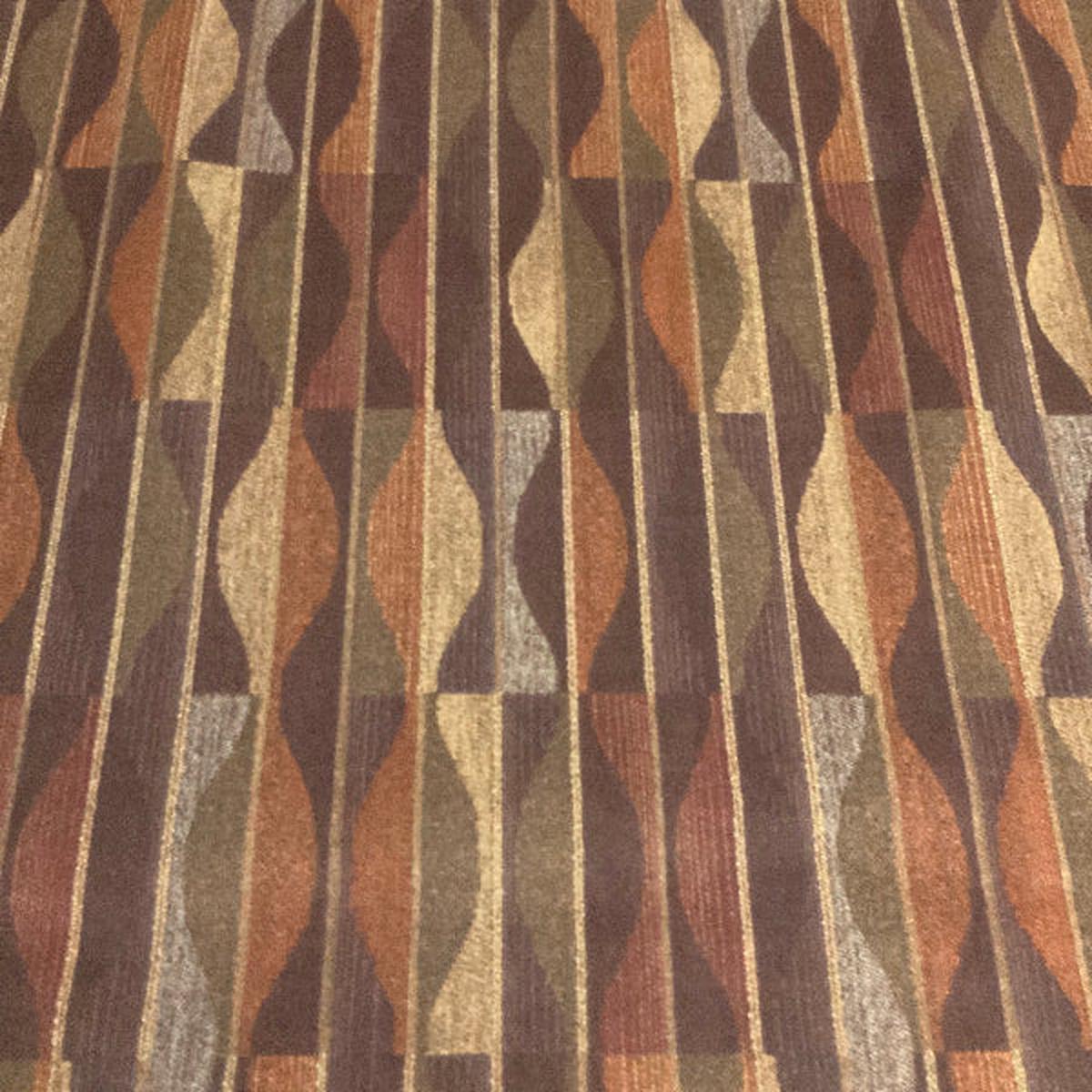 Arc-Com Lyric Paprika Wavy Stripe Upholstery Vinyl