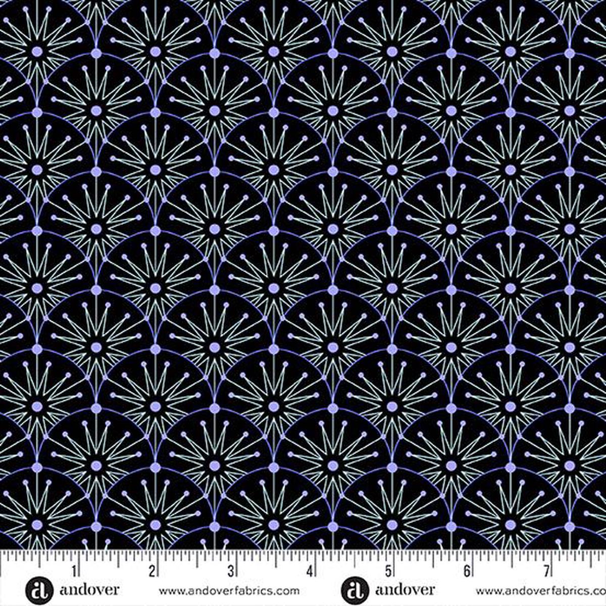 Andover Fabrics Cent Pr Deco Frost, CS-1111-K, Black Ice, Giucy Giuce