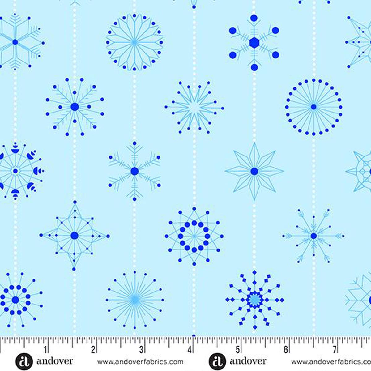 Andover Fabrics Cent Pr Deco Frost, CS-1114-LB, Arctic, Giucy Giuce
