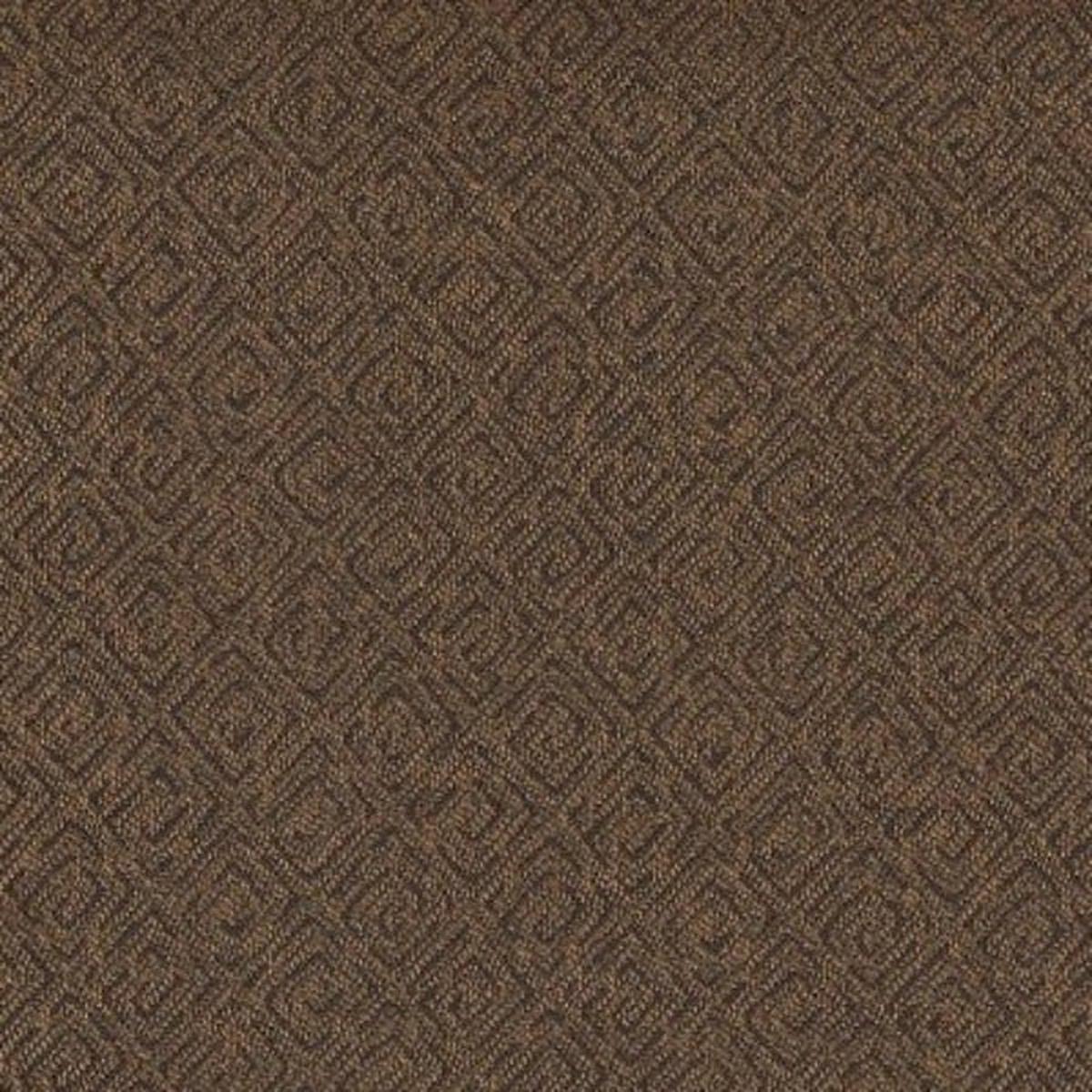 Yikes Cadbury Diamond Pattern Brown Upholstery Fabric