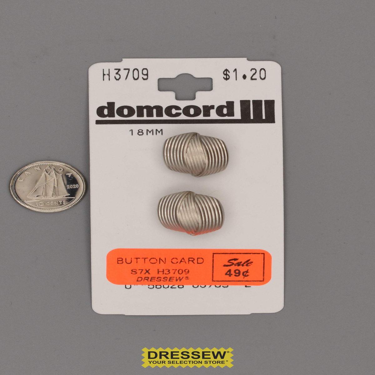 Button Card 18mm Pewter