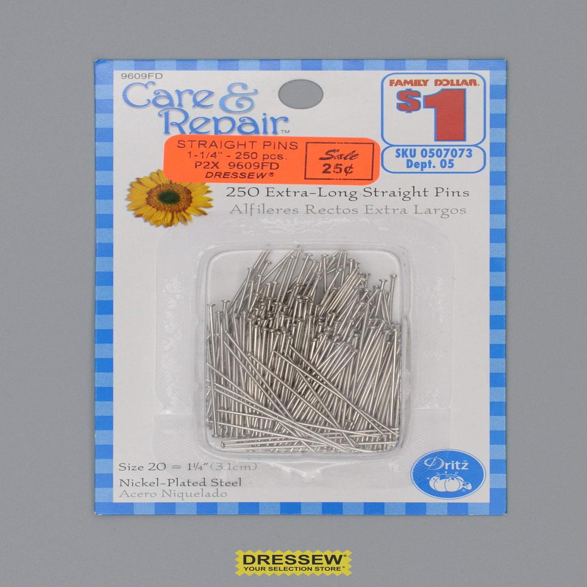 Straight Pins 1-1/4"
