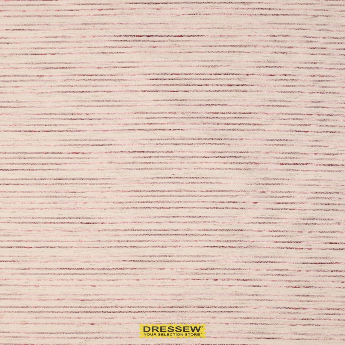 Stripe Drapery White / Rose
