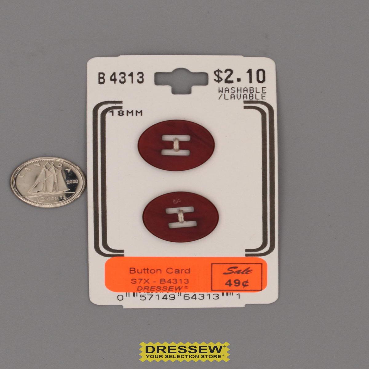 Button Card 18mm Cherry