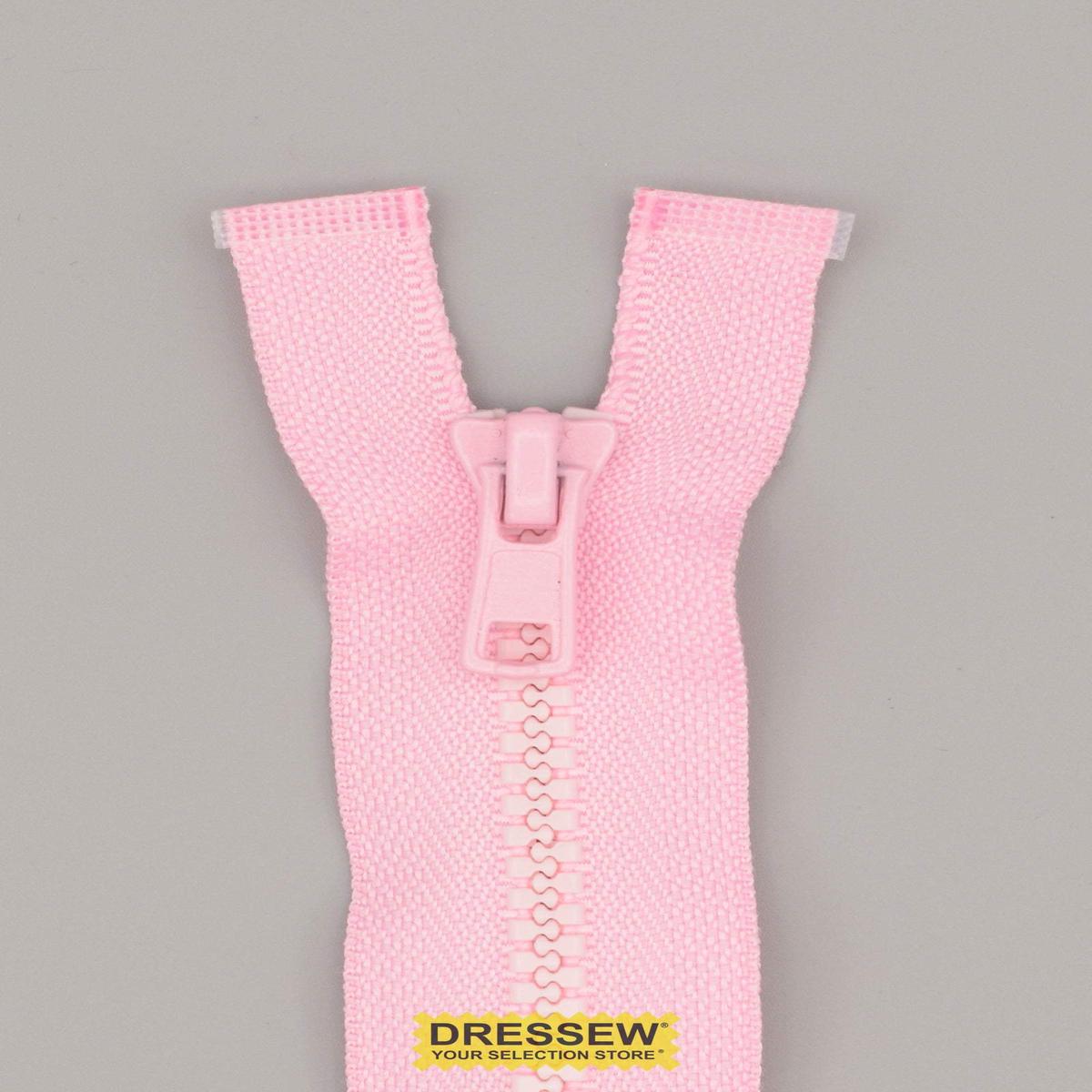 #5 Vislon Separating Zipper 35cm Pink