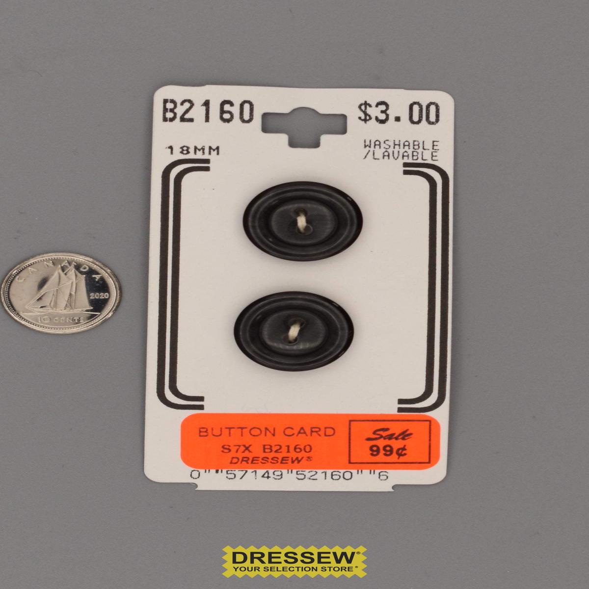 Button Card 18mm Charcoal
