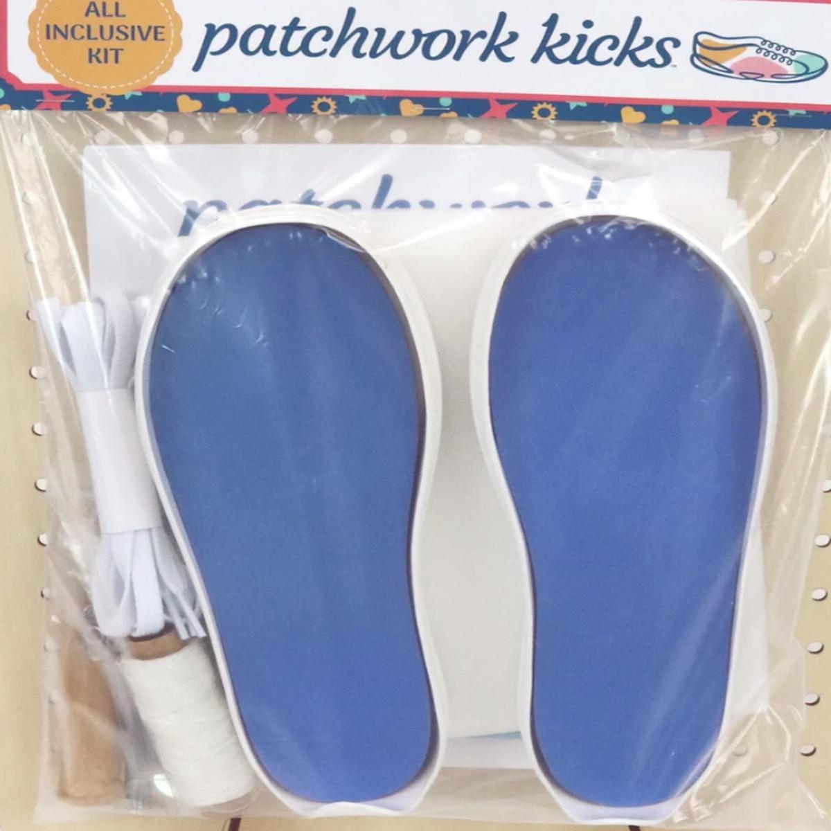 Patchwork Kicks - White Soles Size 7 US Women's All Inclusive Kit
