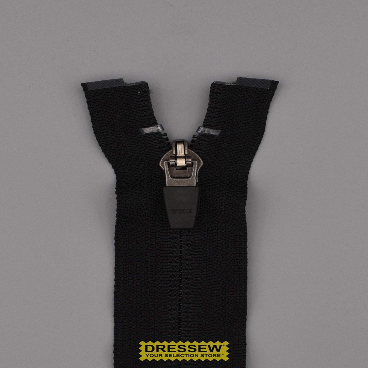 #5 Hidden Reverse Coil Separating Zipper 70cm Black