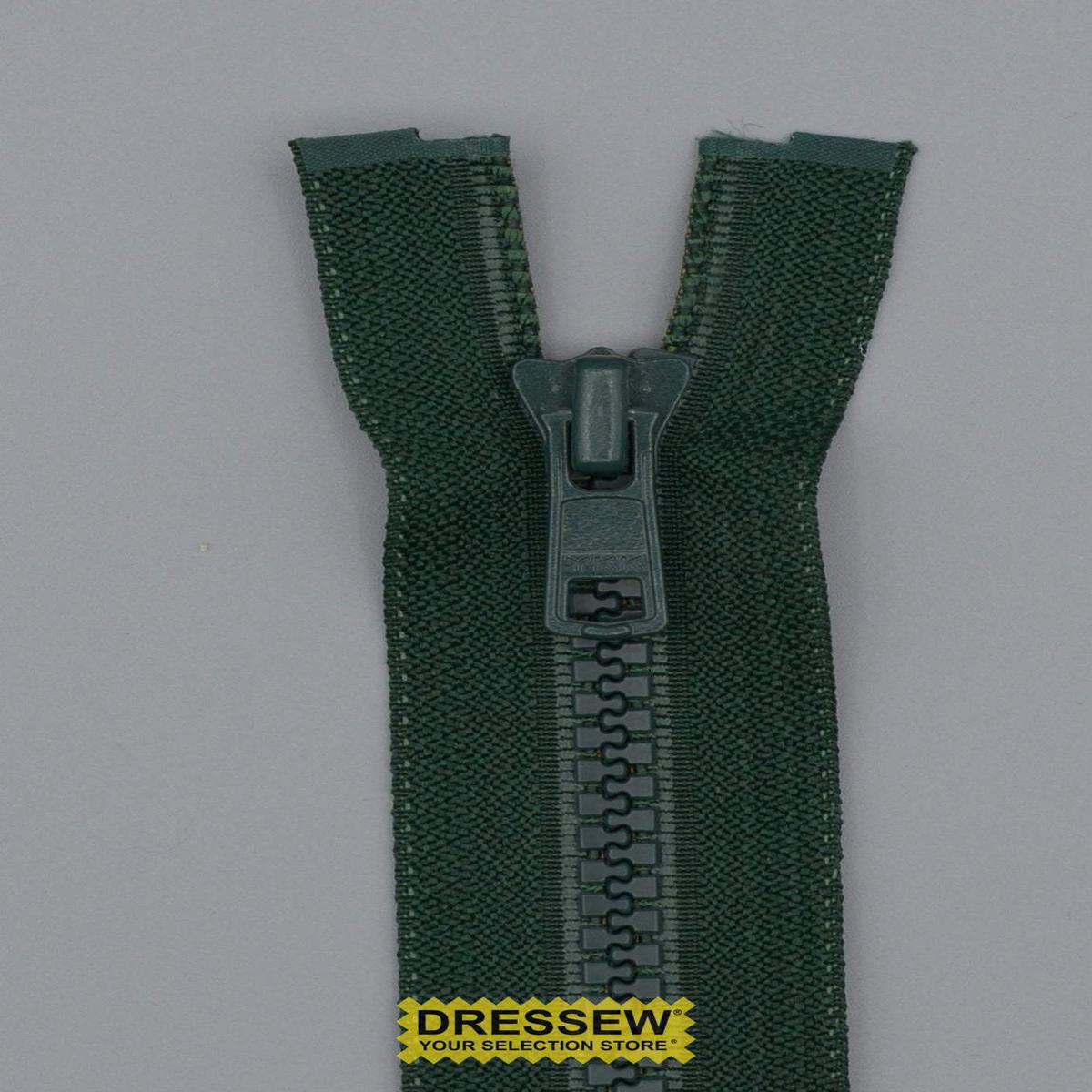 Vislon Separating Zipper 45cm Forest
