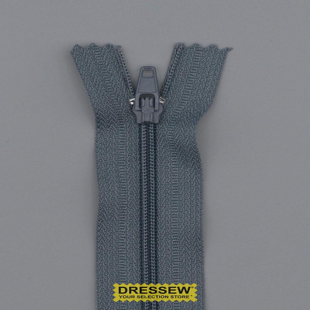 #3 Fine Coil Closed End Zipper 55cm Rail